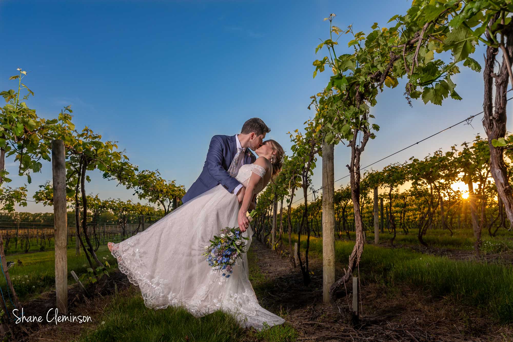12 Corners Vineyard Winery Wedding Benton Harbor Michigan Photographed by Shane Cleminson