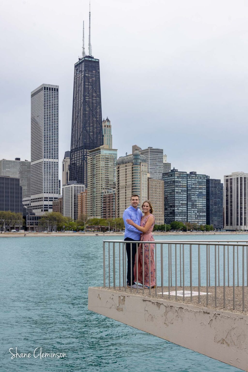 Milton Lee Olive Park waterfront Engagement - Shane Cleminson Photography -  Hyde Park Chicago Wedding Photographer. Family and event Photography