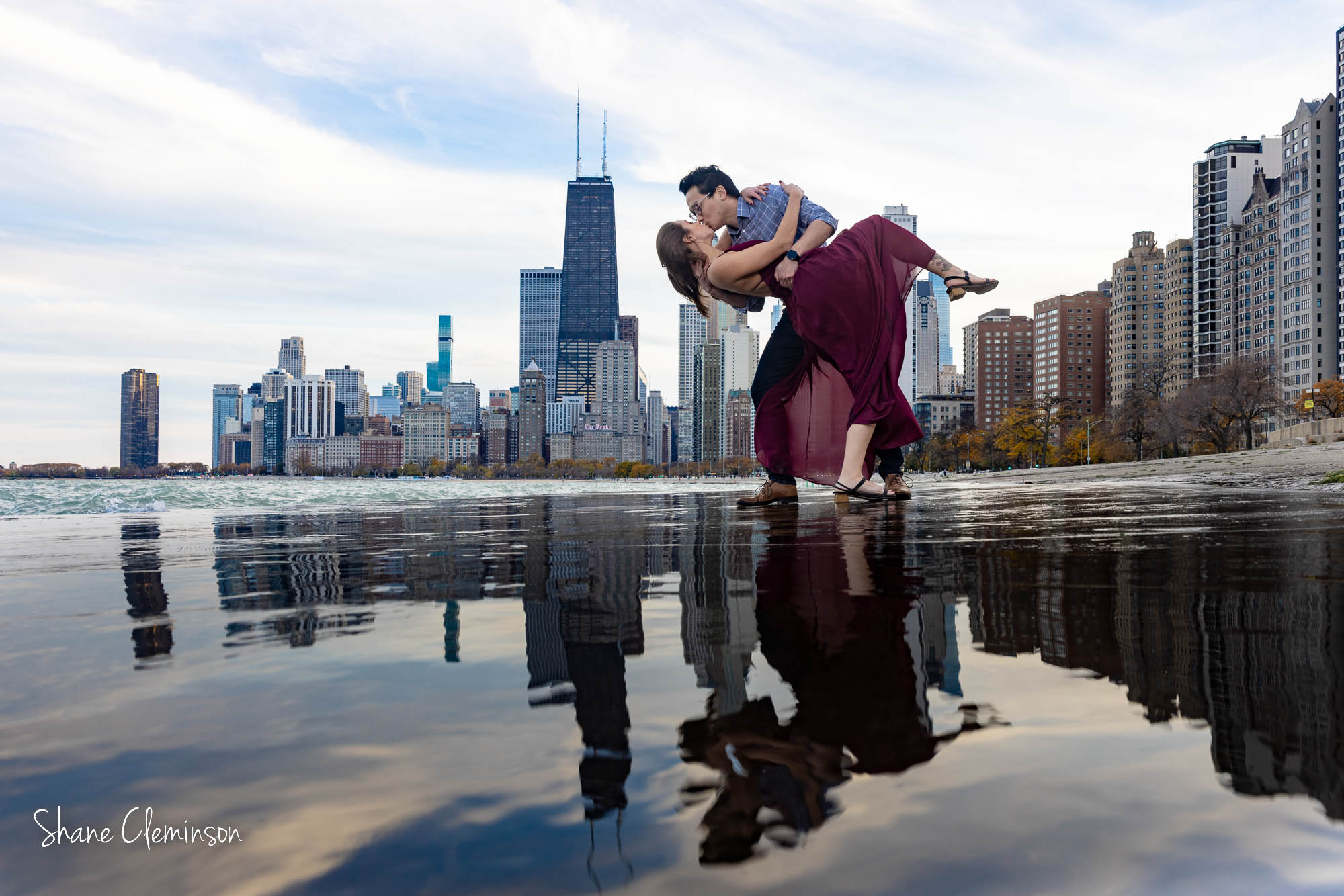 Awesome Chicago Engagement Photo Locations. North Avenue Beach Chicago photo Shane Cleminson
