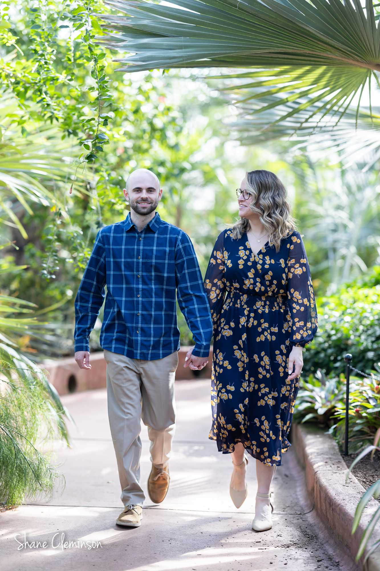 Engagement Session at Garfield Park Conservatory 